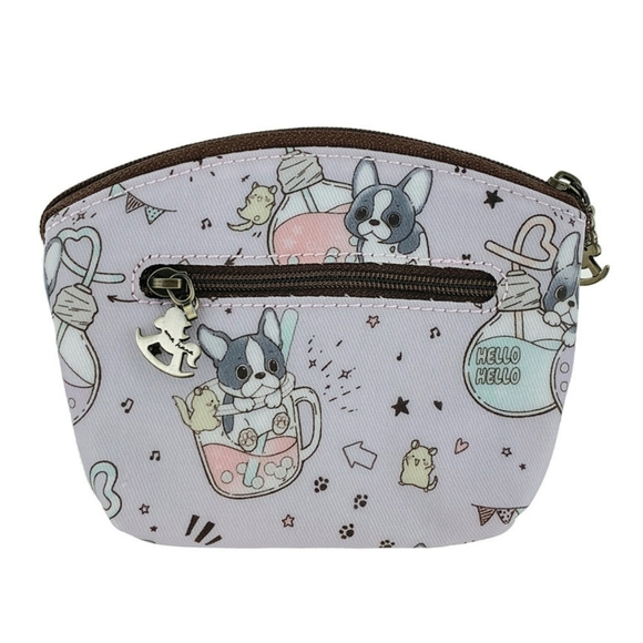 Waterproof Boba Frenchie Shell Coin Purse Card Pouch Holder - Picture 2 of 9